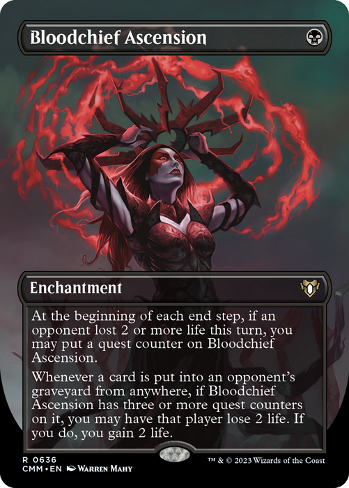 Bloodchief Ascension (CMM-636) - Commander Masters (Borderless) - for just $6.52! 