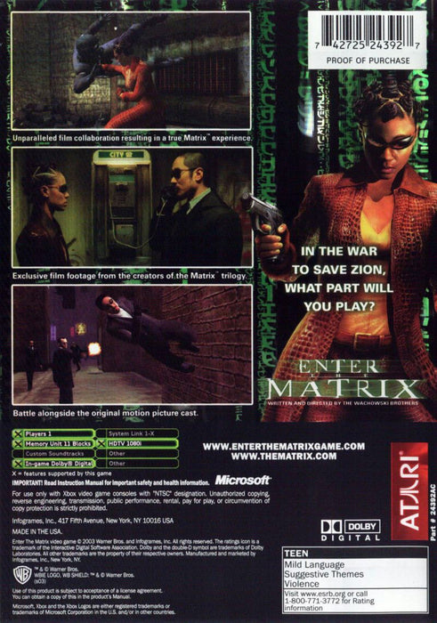 Enter the Matrix – Xbox (XBOX) - for just $7.99! 