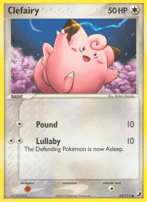 Clefairy (53/115) [EX: Unseen Forces] - for just $0.60! 