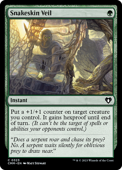 Snakeskin Veil (CMM-323) - Commander Masters - for just $0.02! 