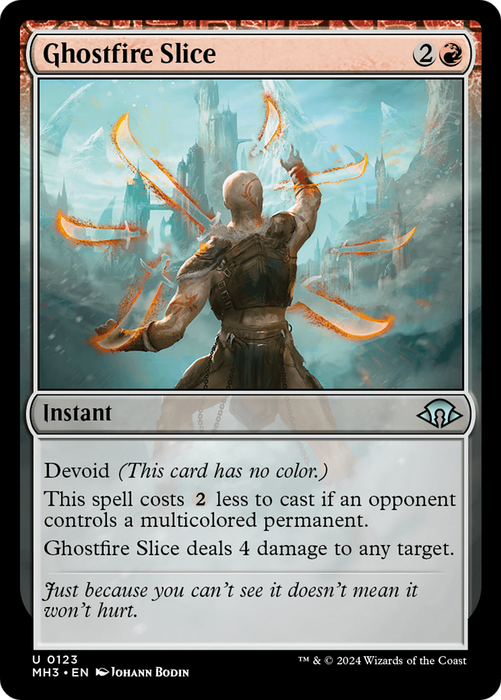 Ghostfire Slice (MH3-123) - Modern Horizons 3: (devoid) - for just $0.08! 