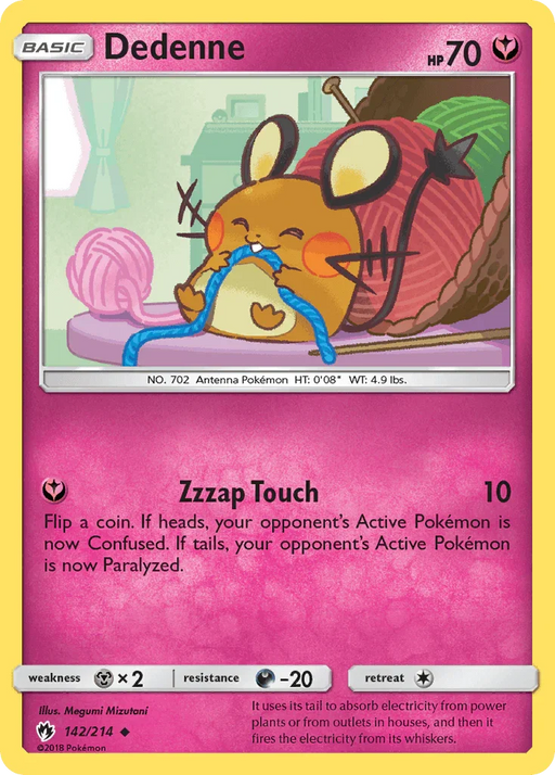 Dedenne (142/214) [Sun & Moon: Lost Thunder] - for just $2.10! 