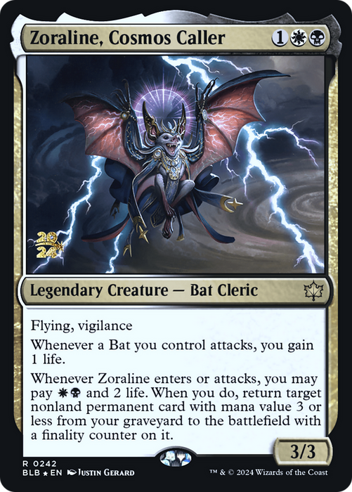 Zoraline, Cosmos Caller (PRE-242) - Bloomburrow Promos Foil - for just $0.73! 