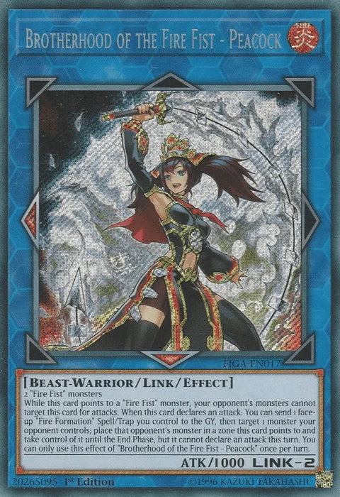 Brotherhood of the Fire Fist - Peacock [FIGA-EN017] Secret Rare - for just $0.20! 