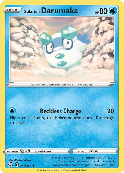 Galarian Darumaka (SWSH08: Fusion Strike) Near Mint - for just $0.15! 
