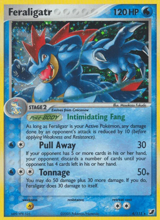 Feraligatr (4/115) [EX: Unseen Forces] - for just $38.90! 