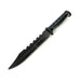 Serrated Spine Combat Rambo Style Poly Training Knife with 8.25 Inch Clip Point Blade Prop - for just $28! 