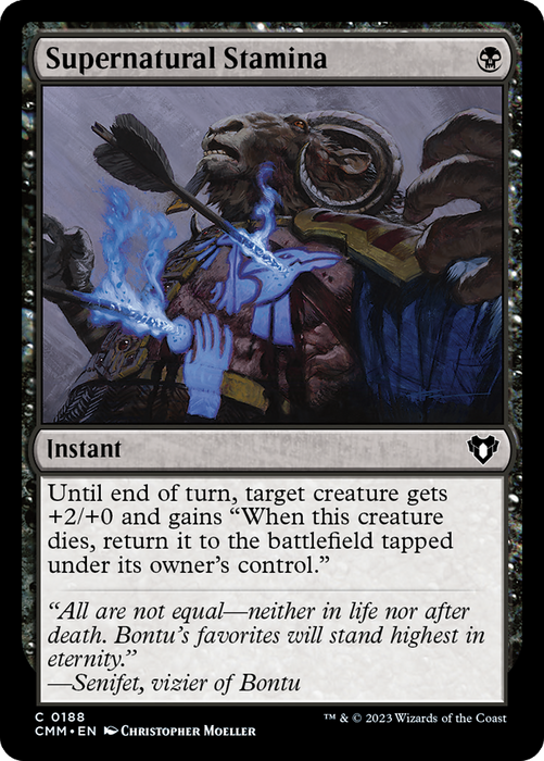 Supernatural Stamina (CMM-188) - Commander Masters - for just $0.07! 