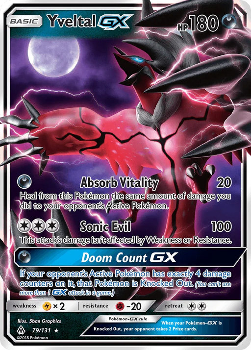 Yveltal GX (79/131) [Sun & Moon: Forbidden Light] - for just $4.30! 