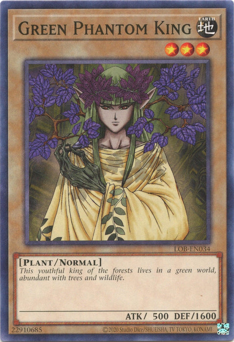 Green Phantom King (25th Anniversary) [LOB-EN034] Common - for just $0.10! 