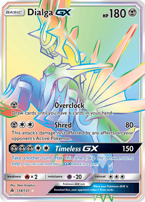 Dialga GX (138/131) [Sun & Moon: Forbidden Light] - for just $30.10! 