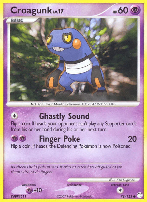 Croagunk (78/123) [Diamond & Pearl: Mysterious Treasures] - for just $0.10! 