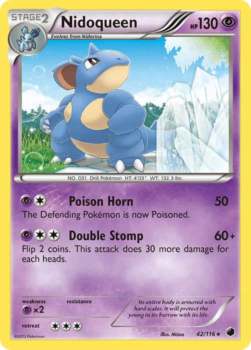 Nidoqueen (42/116) [Black & White: Plasma Freeze] - for just $0.50! 