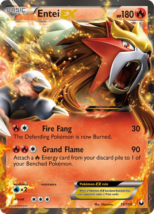 Entei EX (13/108) [Black & White: Dark Explorers] - for just $21.35! 