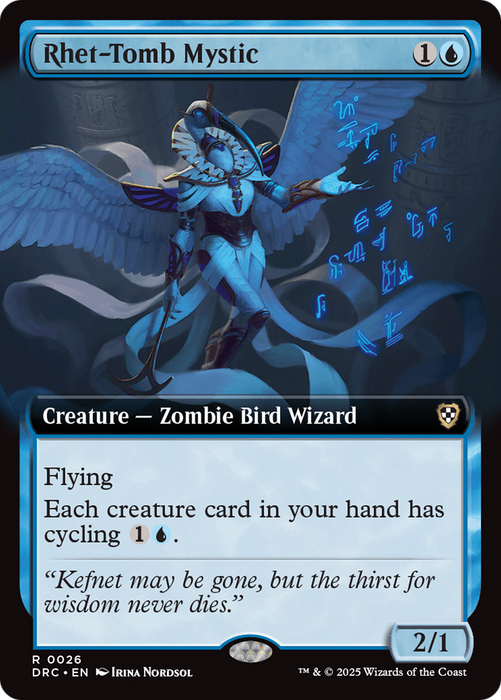 Rhet-Tomb Mystic (DRC-026) - Commander: Aetherdrift: (Extended Art) - for just $0.10! 