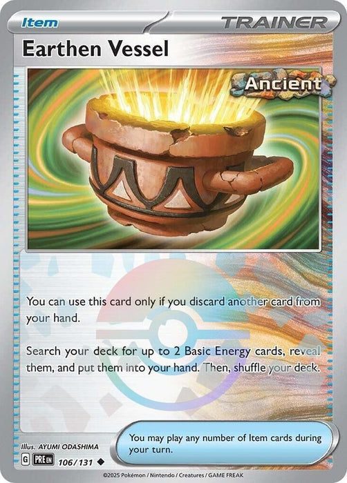 Earthen Vessel (106/131) (Poke Ball Pattern) [Scarlet & Violet: Prismatic Evolutions] - for just $0.15! 