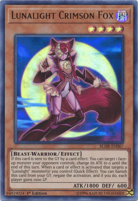 Lunalight Crimson Fox [BLHR-EN067] Ultra Rare - for just $0.15! 