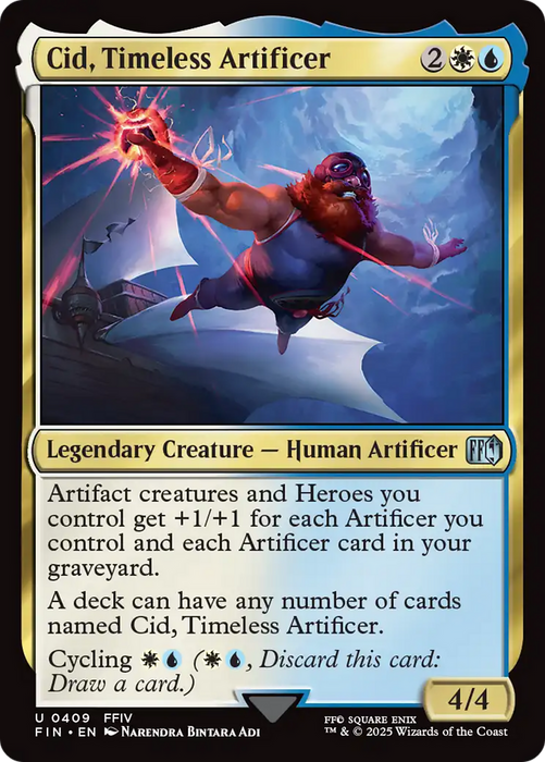 Cid, Timeless Artificer (0409) (FIN-409) - FINAL FANTASY Foil - for just $2.39! 