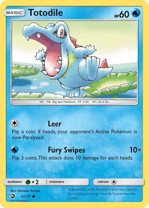 Totodile (22/70) [Sun & Moon: Dragon Majesty] - for just $0.20! 
