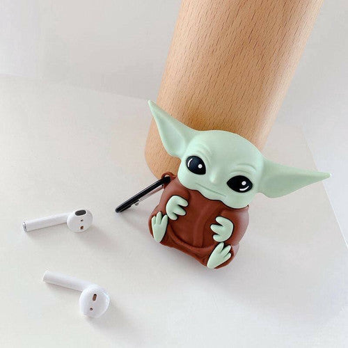 Mandalorian Baby Yoda Grogu AirPod Case Silicone Bumper Keychain (Lego-Compatible Minifigures) - Just $6.99! Shop now at Retro Gaming of Denver