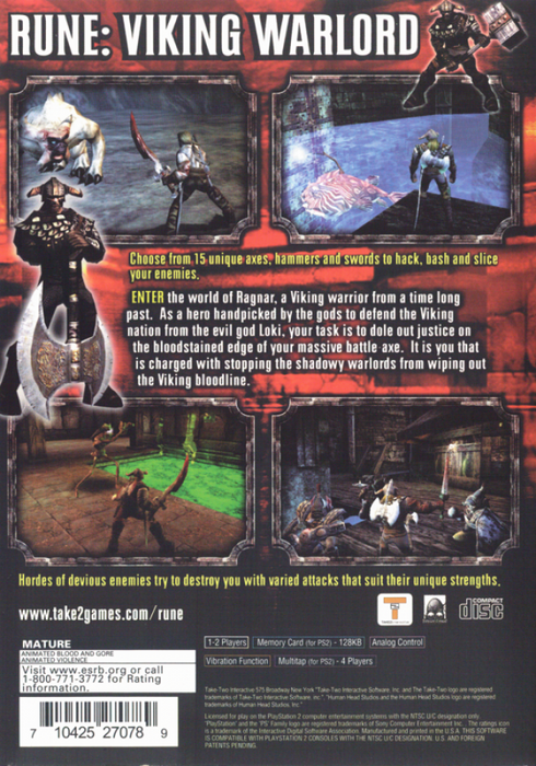 Rune Viking Warlord – PlayStation 2 (PS2) - for just $9.99! 