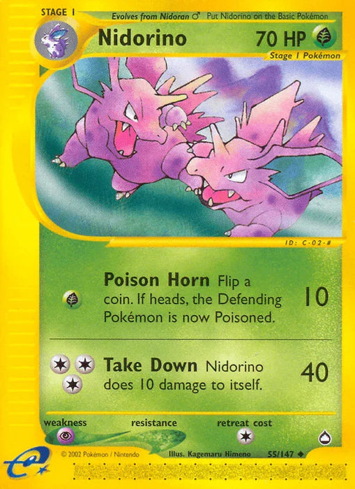 Nidorino (55/147) [Aquapolis] - for just $2! 