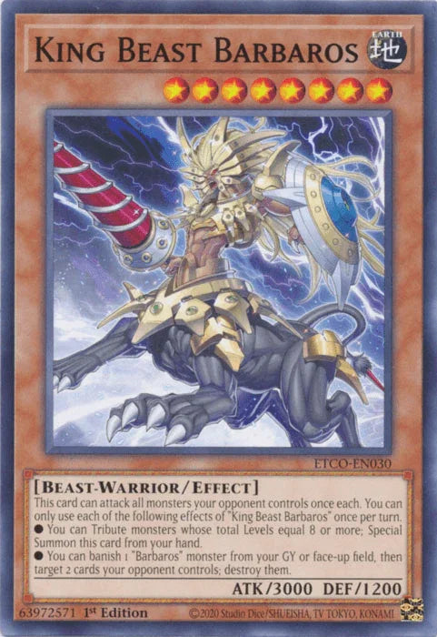 King Beast Barbaros [ETCO-EN030] Common - for just $0.10! 