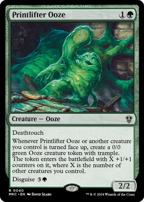 Printlifter Ooze [Murders at Karlov Manor Commander] - Just $0.10! Shop now at Retro Gaming of Denver