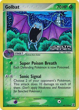 Golbat (43/113) (Stamped) [EX: Delta Species] - for just $12! 