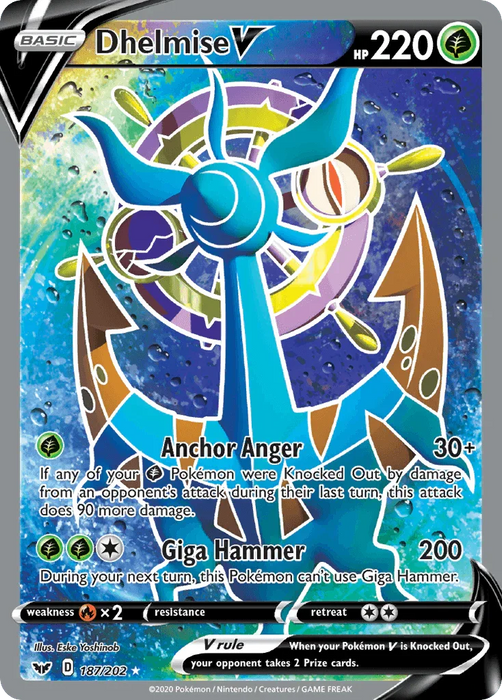 Dhelmise V (187/202) [Sword & Shield: Base Set] - for just $1.40! 