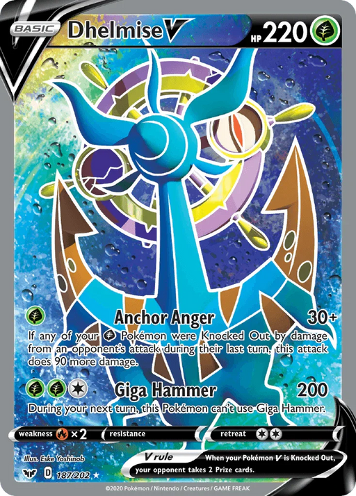 Dhelmise V (187/202) [Sword & Shield: Base Set] - for just $1.35! 