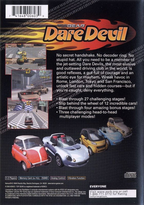 Top Gear: Dare Devil – PlayStation 2 (PS2) - for just $3.99! 