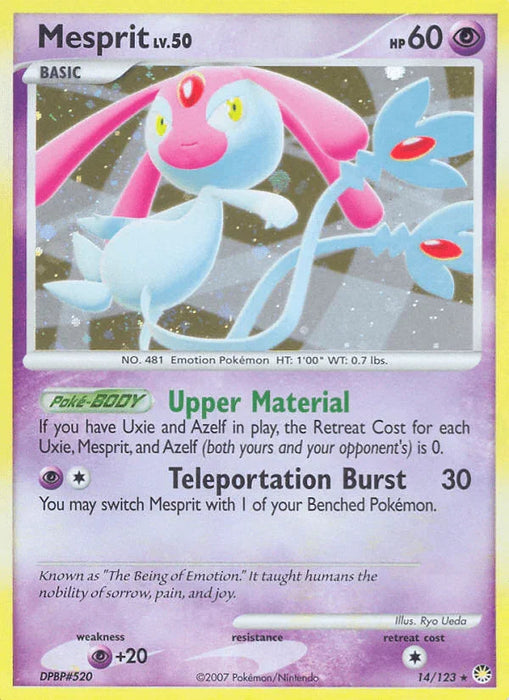 Mesprit (14/123) [Diamond & Pearl: Mysterious Treasures] - for just $5.50! 