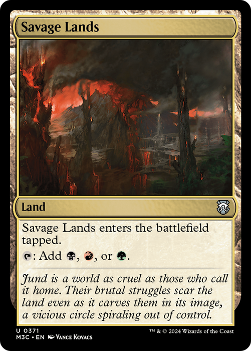 Savage Lands (Ripple Foil) [Modern Horizons 3 Commander] - Just $0.35! Shop now at Retro Gaming of Denver