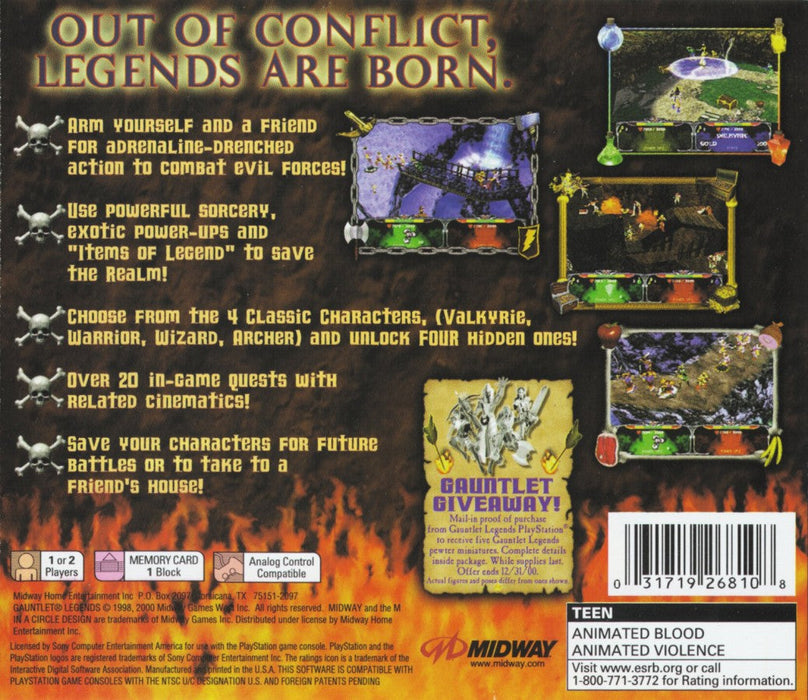 Gauntlet Legends – PlayStation 1 (PS1) - for just $18.99! 