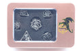 Ancient Silver Hollow Metal Bat Polyhedral Dice Set - for just $69.99! 