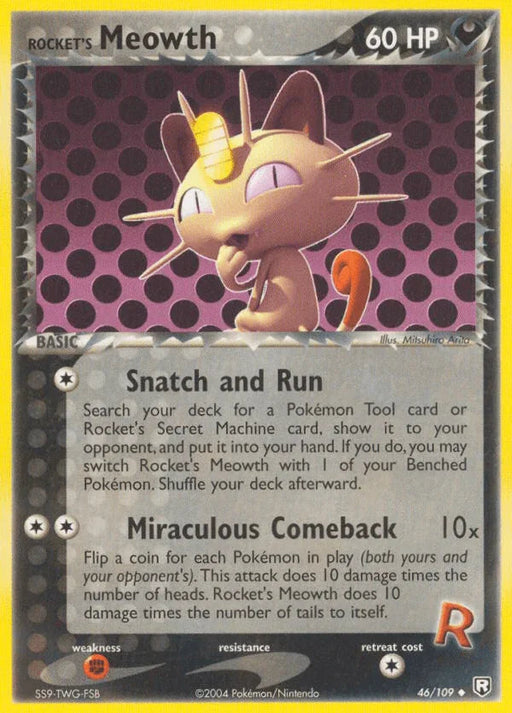 Rocket's Meowth (46/109) [EX: Team Rocket Returns] - for just $7.45! 