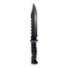 Serrated Spine Combat Rambo Style Poly Training Knife with 8.25 Inch Clip Point Blade Prop - for just $28! 