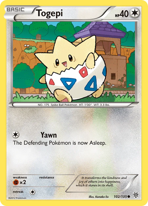 Togepi (102/135) [Black & White: Plasma Storm] - for just $0.65! 