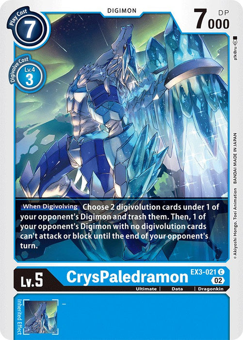 CrysPaledramon [EX3-021] [Draconic Roar] - Just $0.09! Shop now at Retro Gaming of Denver