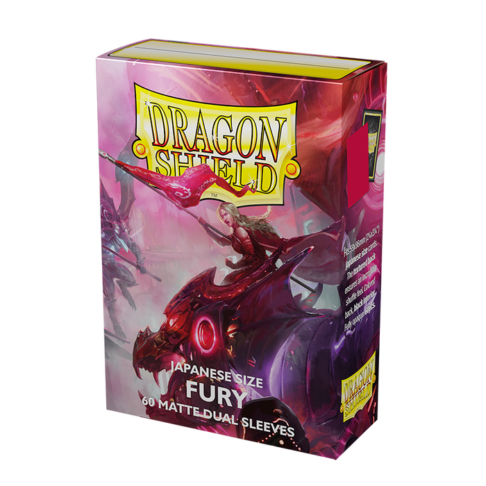 Dragon Shield: Japanese Size 60ct Sleeves - Fury (Dual Matte) - Just $0! Shop now at Retro Gaming of Denver