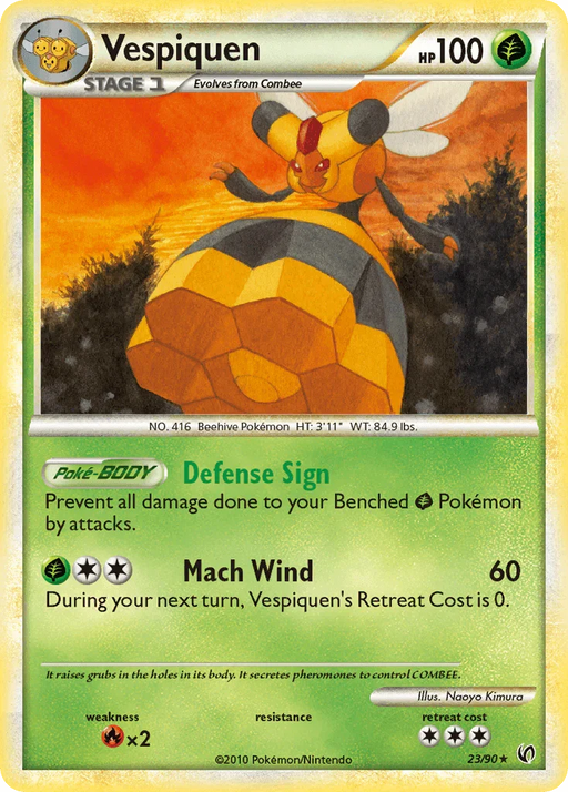 Vespiquen (23/90) [HeartGold & SoulSilver: Undaunted] - for just $0.35! 