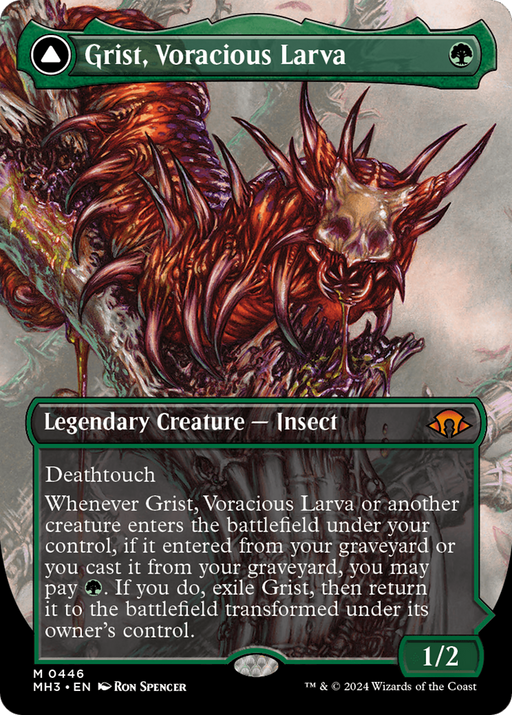 Grist, Voracious Larva // Grist, the Plague Swarm (Borderless) [Modern Horizons 3] - Just $1.05! Shop now at Retro Gaming of Denver