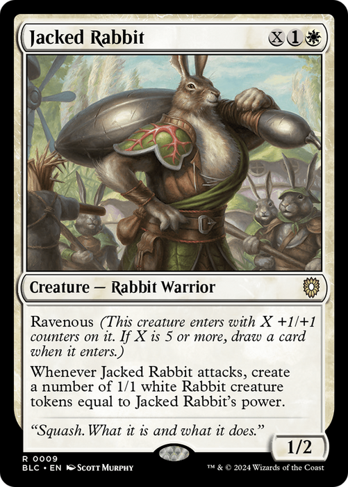 Jacked Rabbit (BLC-009) - Bloomburrow Commander - for just $0.73! 