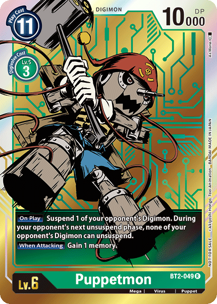 Puppetmon [BT2-049] (Dash Pack) [Release Special Booster Ver.1.0 Promos] - Just $0.09! Shop now at Retro Gaming of Denver