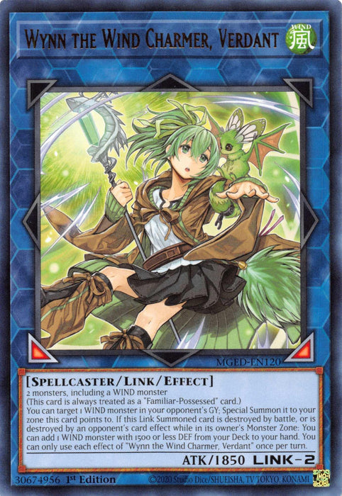 Wynn the Wind Charmer, Verdant [MGED-EN120] Rare - for just $0.10! 
