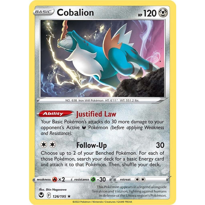 Cobalion (126/195) [Sword & Shield: Silver Tempest] - Just $0.05! Shop now at Retro Gaming of Denver