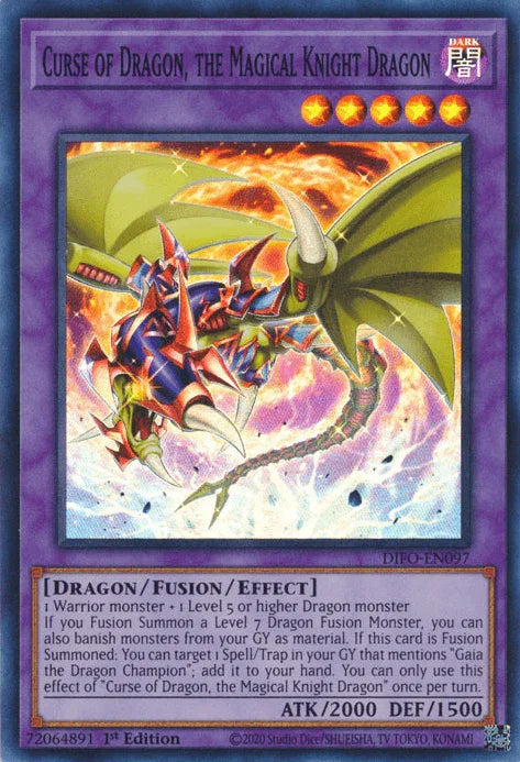 Curse of Dragon, the Magical Knight Dragon [DIFO-EN097] Super Rare - for just $0.20! 