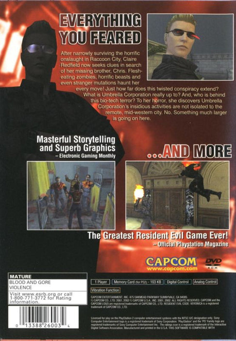 Resident Evil: Code Veronica X [Greatest Hits] – PlayStation 2 (PS2) - for just $0! 