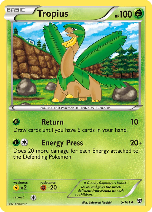 Tropius (5/101) [Black & White: Plasma Blast] - for just $0.15! 
